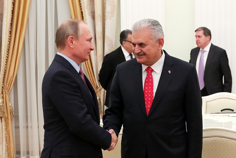 Президент РФ Владимир Путин и премьер-министр Турции Бинали Йылдырым