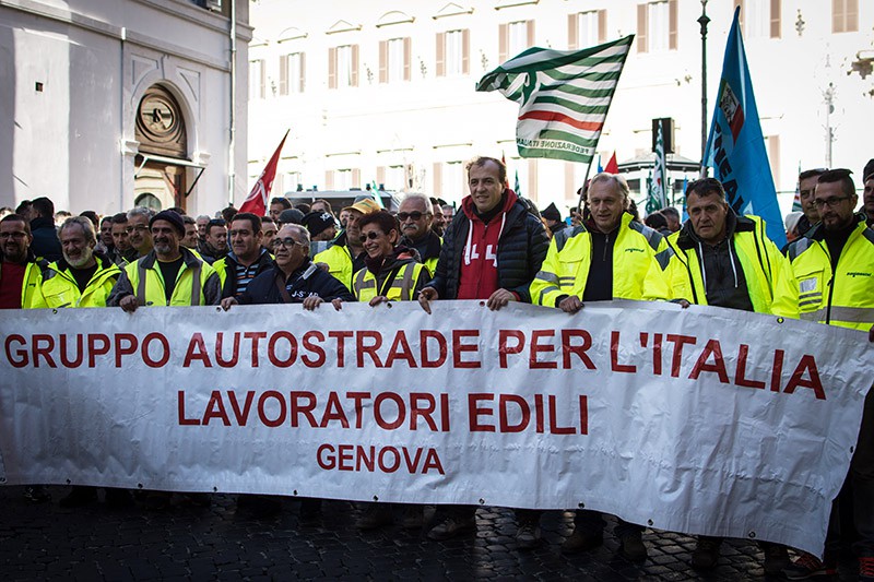 Демонстрация в Италии 