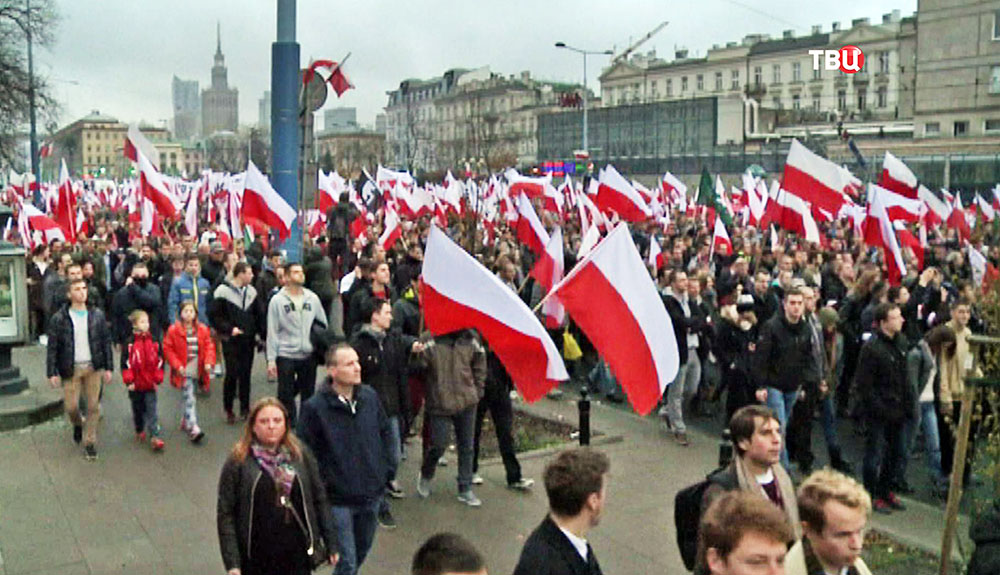 Митинг в Польше