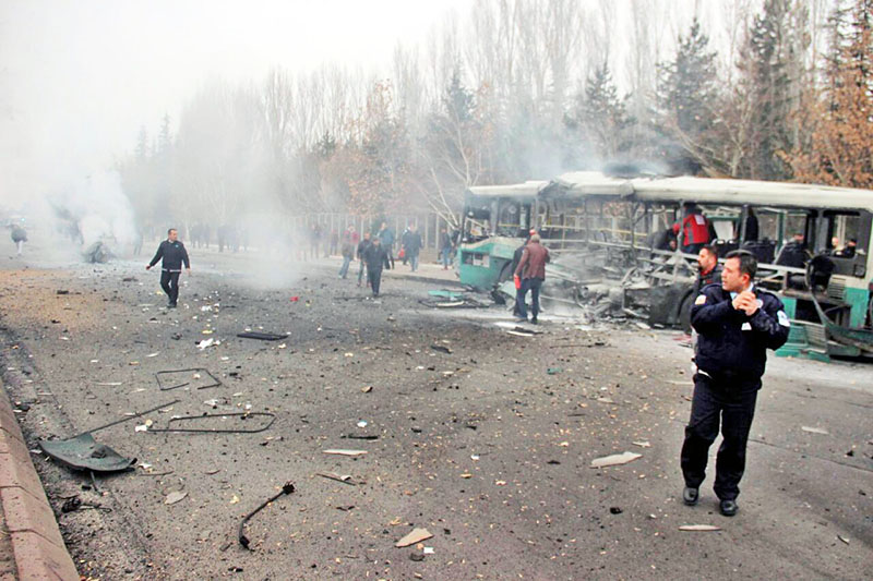 Взрыв автобуса в Турции