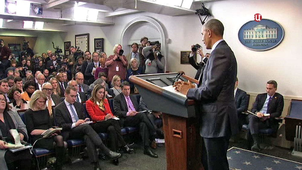 Барак Обама на пресс-конференции