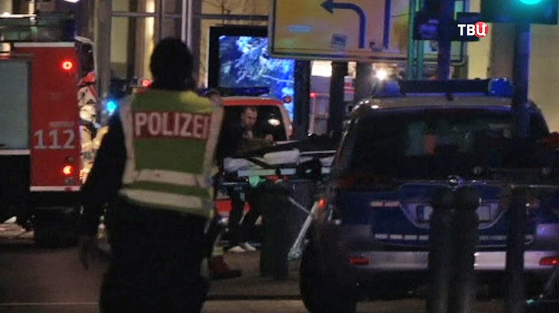 Полиция на месте происшествия в Берлине 