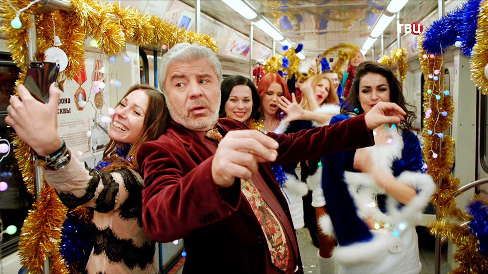 Сосо Павлиашвили в новогоднем вечере в метро