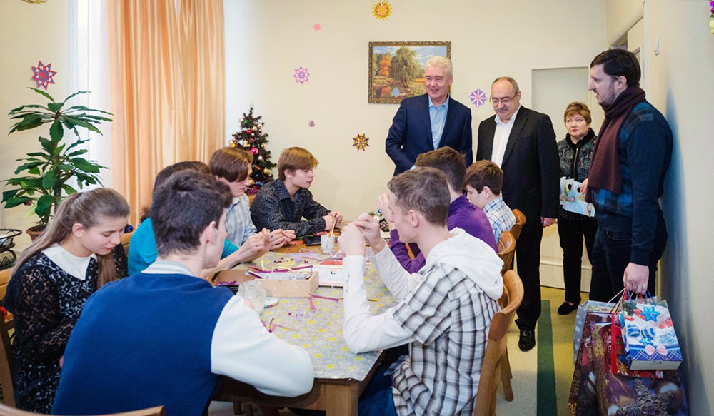 Сергей Собянин посетил центра содействия семейному воспитанию "Наш дом"