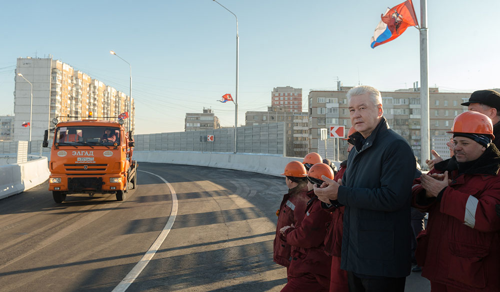 Открытие автодорожного путепровода на 34-м километре Курского направления МЖД в Щербинке