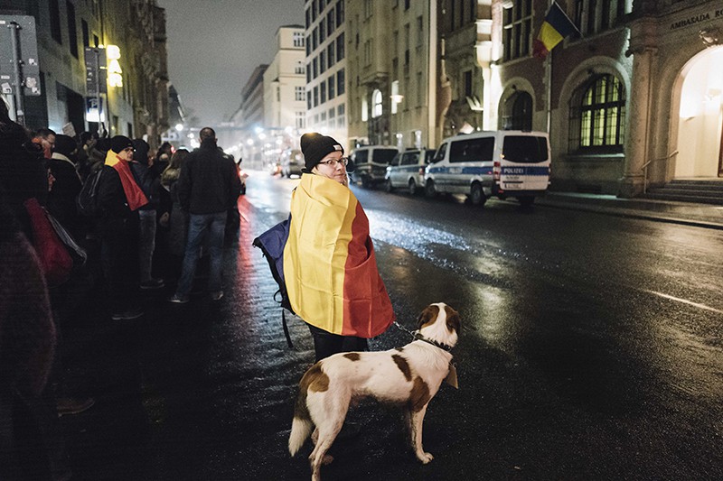 Акция протеста в Румынии