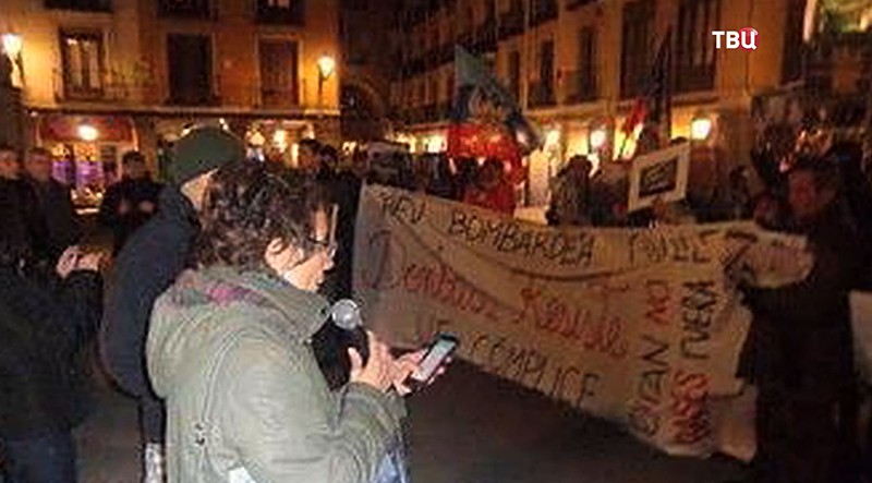 Акции протеста в Мадриде 