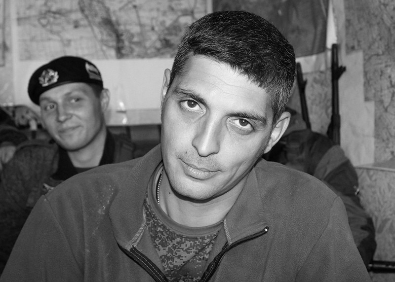 Ополченец Донецкой народной республики (ДНР) с позывным "Гиви"