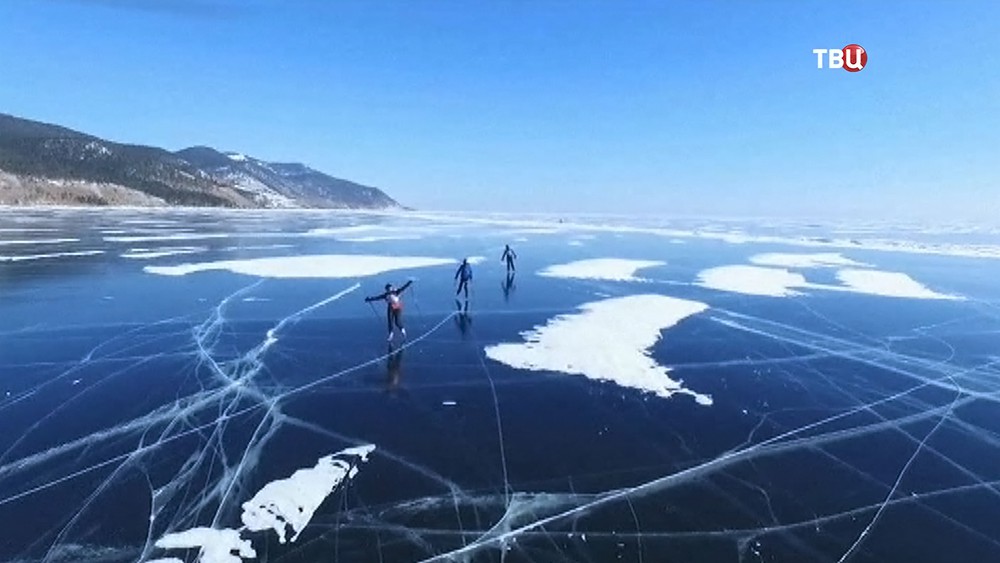 Гонка на озере Байкал