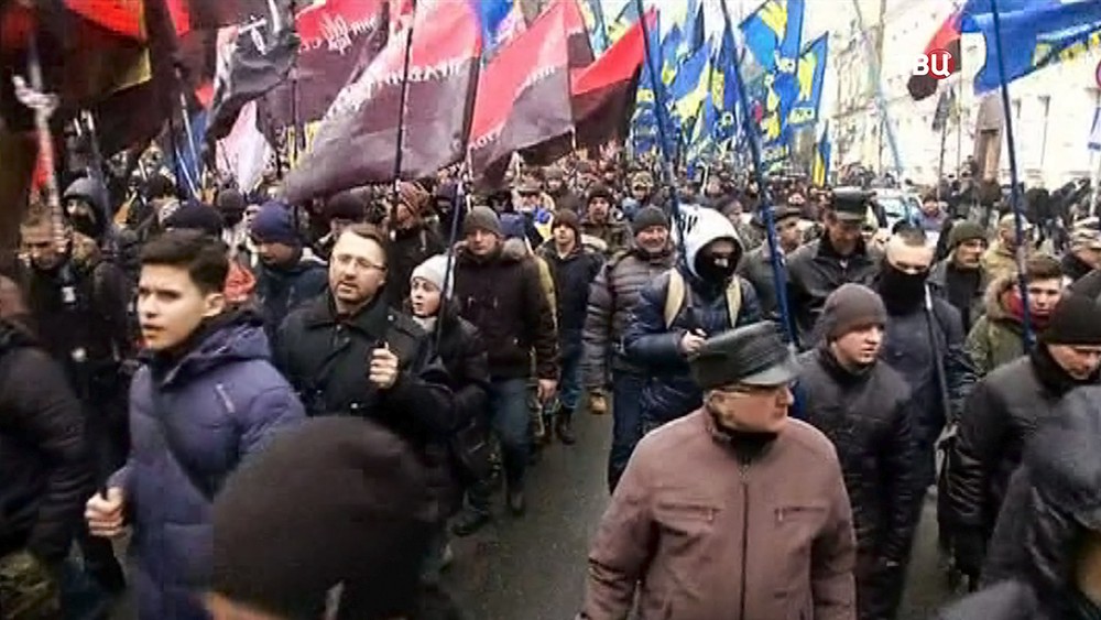 Митинг украинских радикалов