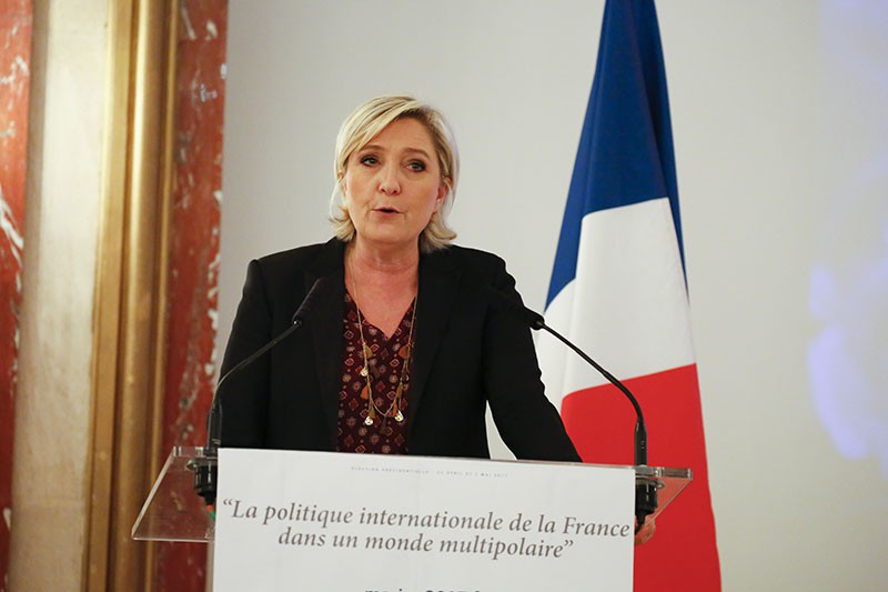 Кандидат на пост президента Франции Марин Ле Пен