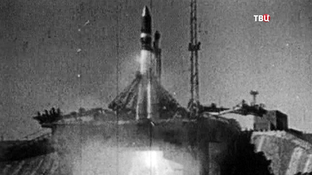 Старт космической ракеты в СССР