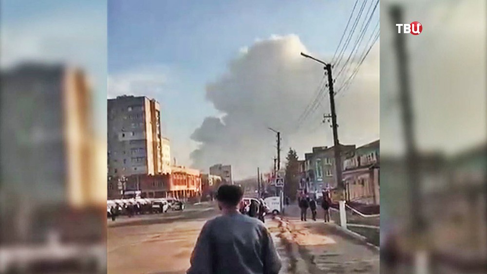 Взрыв на складе боеприпасов на Украине