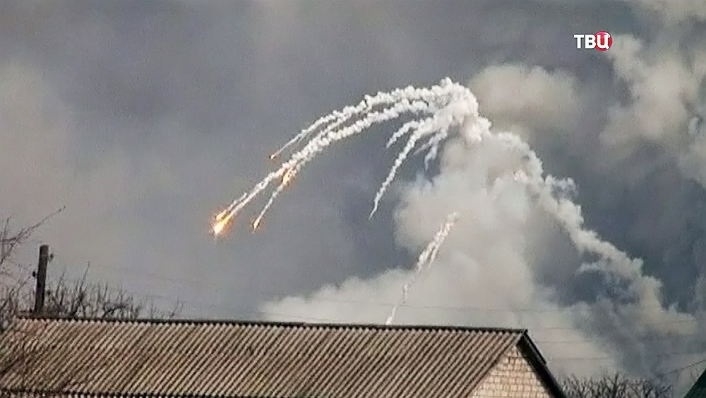 Взрыв на складе боеприпасов на Украине