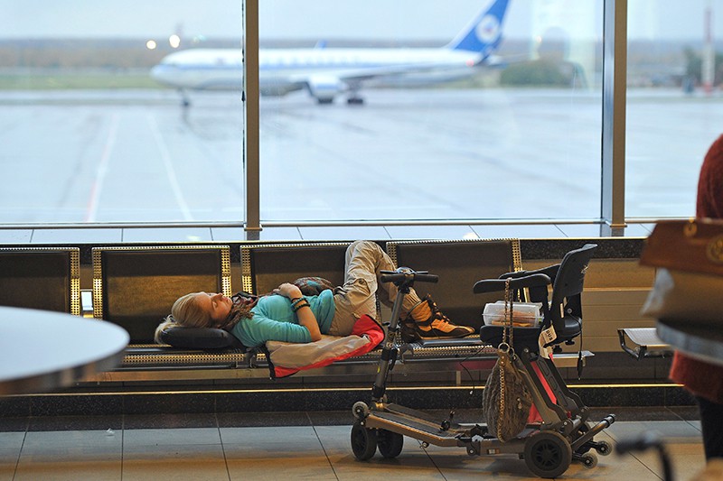 Пассажир в аэропорту "Домодедово"