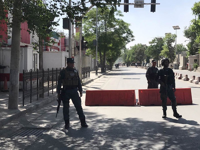 Взрыв у посольства Германии в Кабуле, Афганистан 