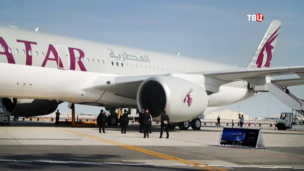 Самолет авиакомпании Катар