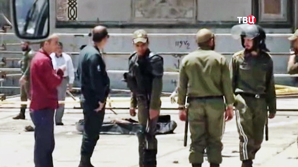 Полиция Ирана на месте происшествия