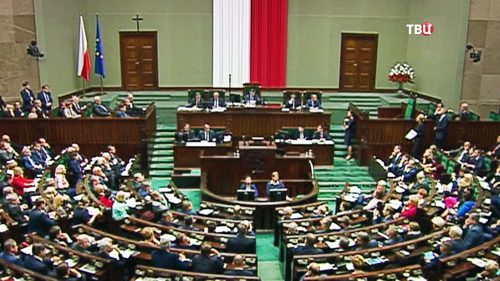 Заседание парламента Польши