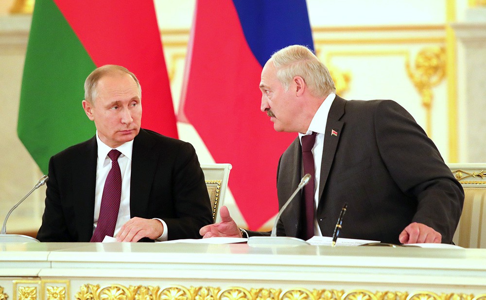 Президент России Владимир Путин и президент Белоруссии Александр Лукашенко 