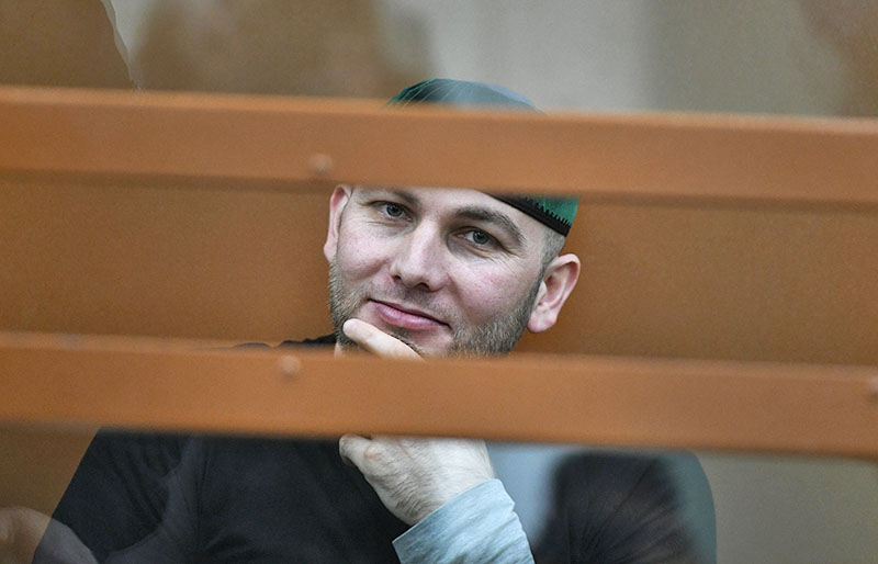 Шадид Губашев в Московском военной окружном суде во время обсуждения вердикта присяжных по делу об убийстве политика Бориса Немцова