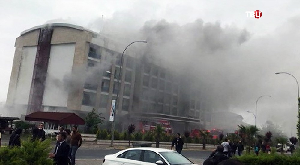Пожар отеля в Турции 