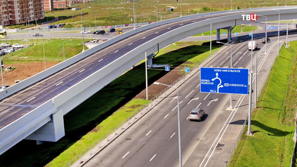 19 За 5 лет в Новой Москве построено свыше 60 км новых дорог
