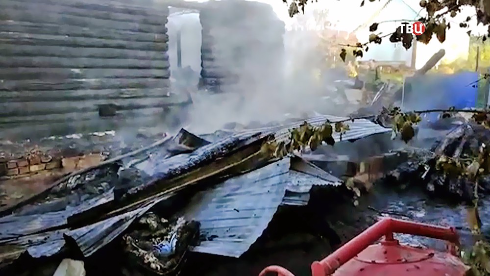 Последствия пожара в деревянном доме
