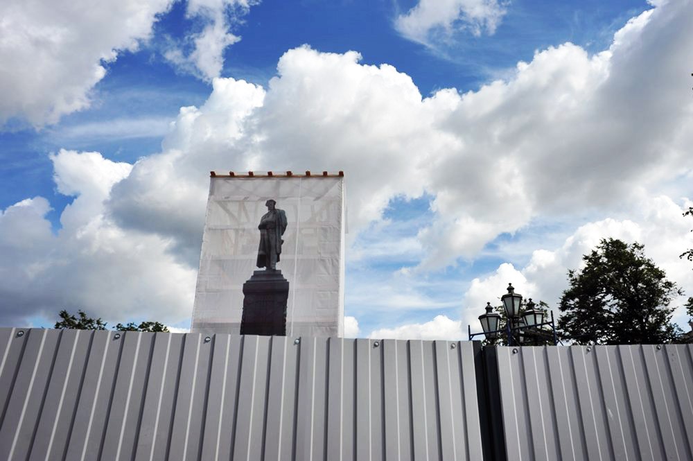 Реставрации памятника А. С. Пушкину