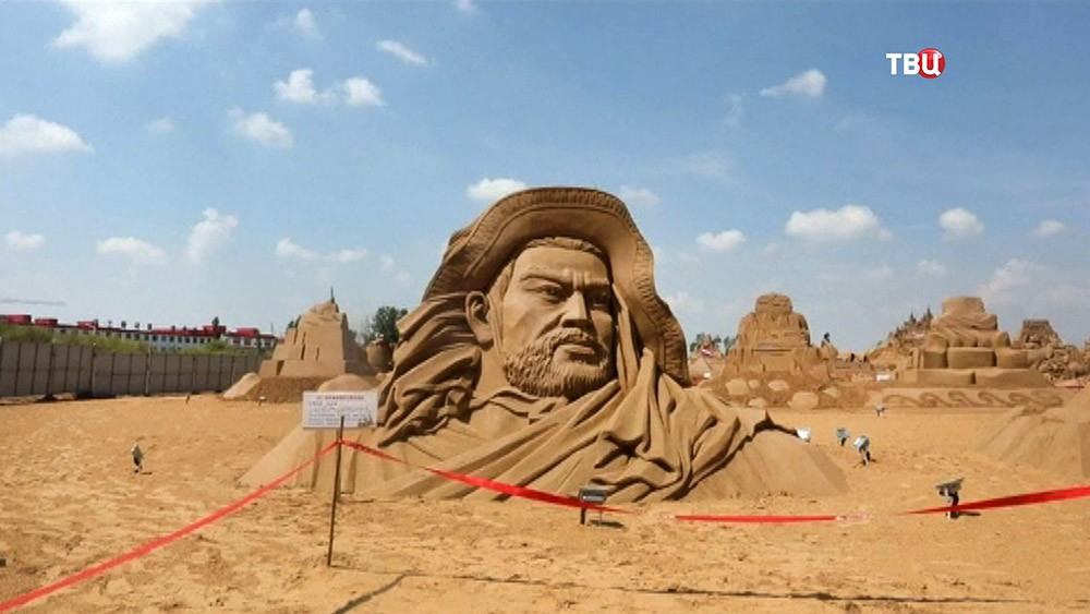 Скульптуры из песка в Китае