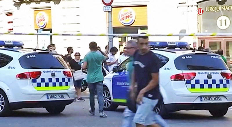 Полиция Испании на месте происшествия 