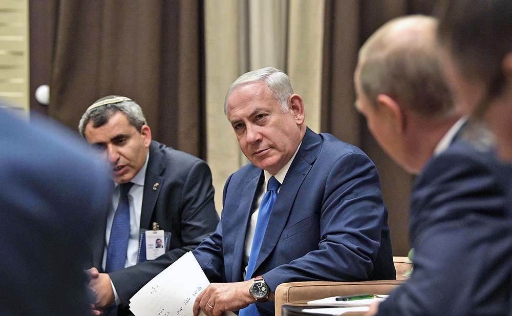 Президент России Владимир Путин и премьер-министр Израиля Биньямин Нетаньяху  