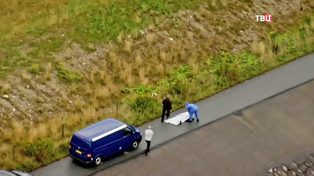 Полиция Дании на месте обнаружения тела журналистке Ким Валль