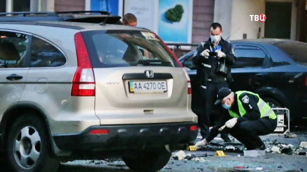 Криминалисты Украины на месте взрыва
