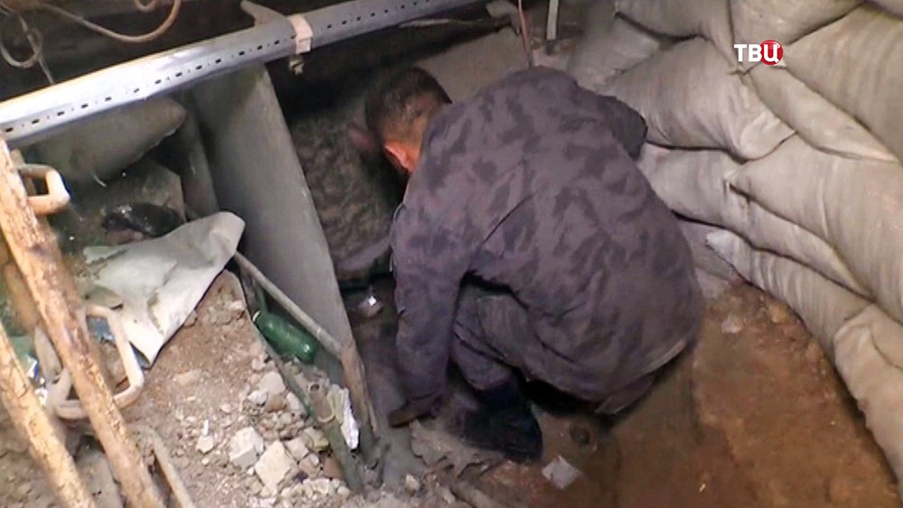 Подземные тоннели боевиков в Сирии