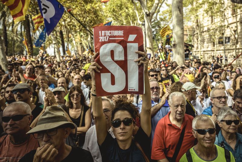 Митинг за независимость Каталонии