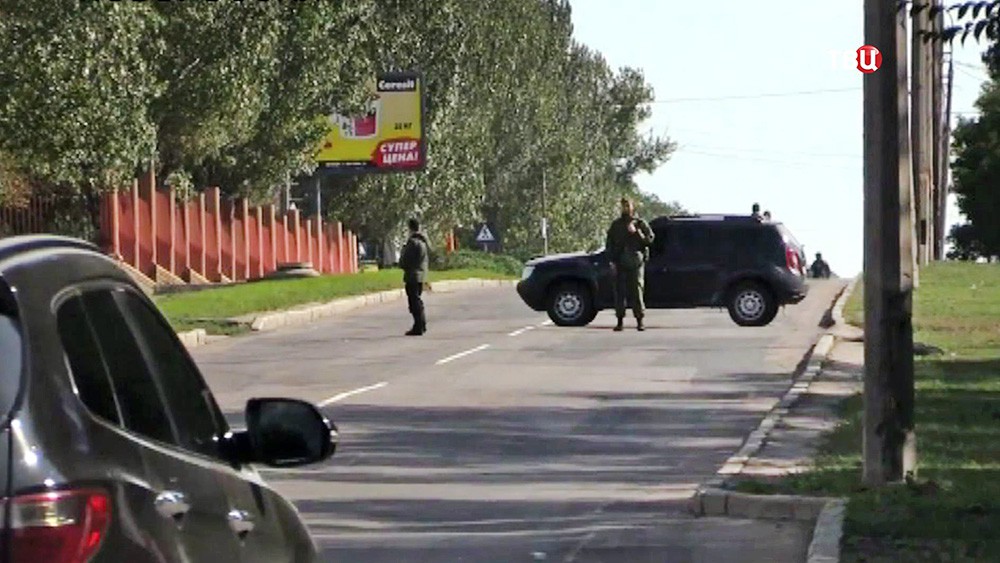 Полиция ДНР на месте происшествия
