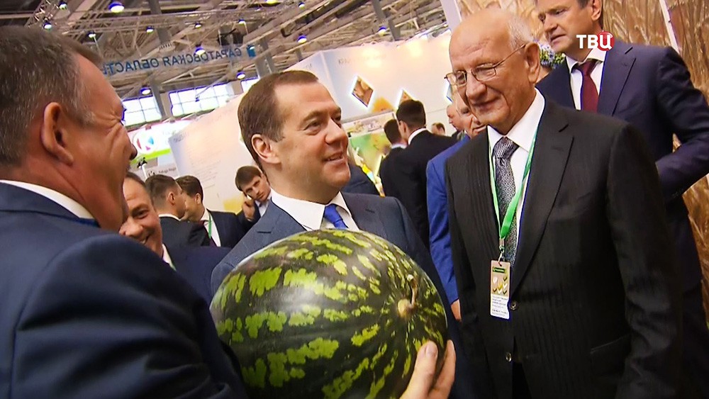 Дмитрий Медведев на агропромышленной выставке "Золотая осень"
