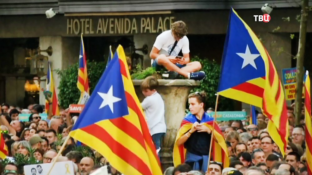Митинг в Каталонии  