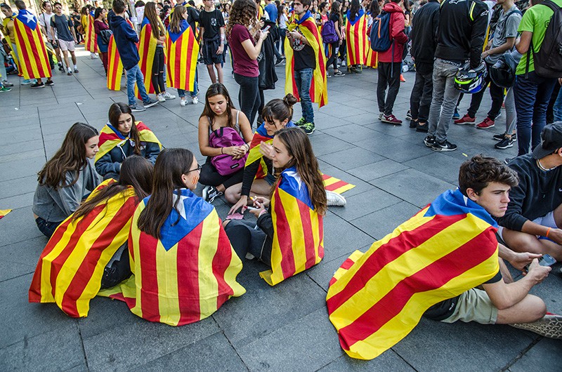 Демонстрация в Испании, Каталония 