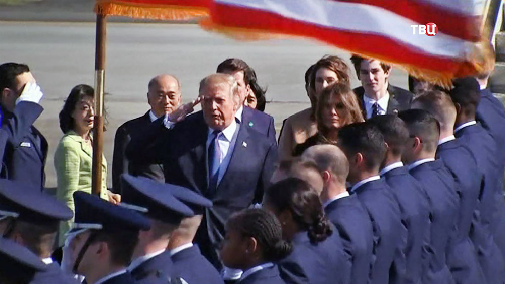 Президент США Дональд Трамп прибыл в Японию