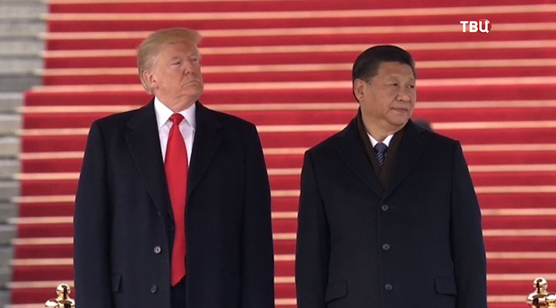Дональд Трамп и Си Цзиньпин в Китае