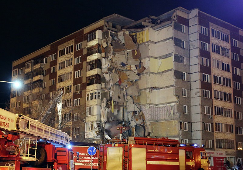 Обрушение жилого здания в Ижевске