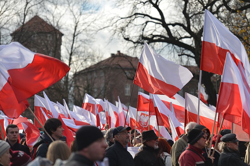 Митинг в Польше