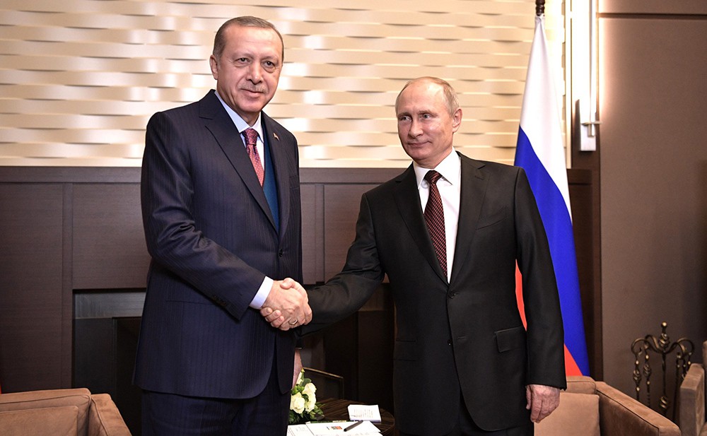 Президент России Владимир Путин и президент Турции Реджеп Эрдоган