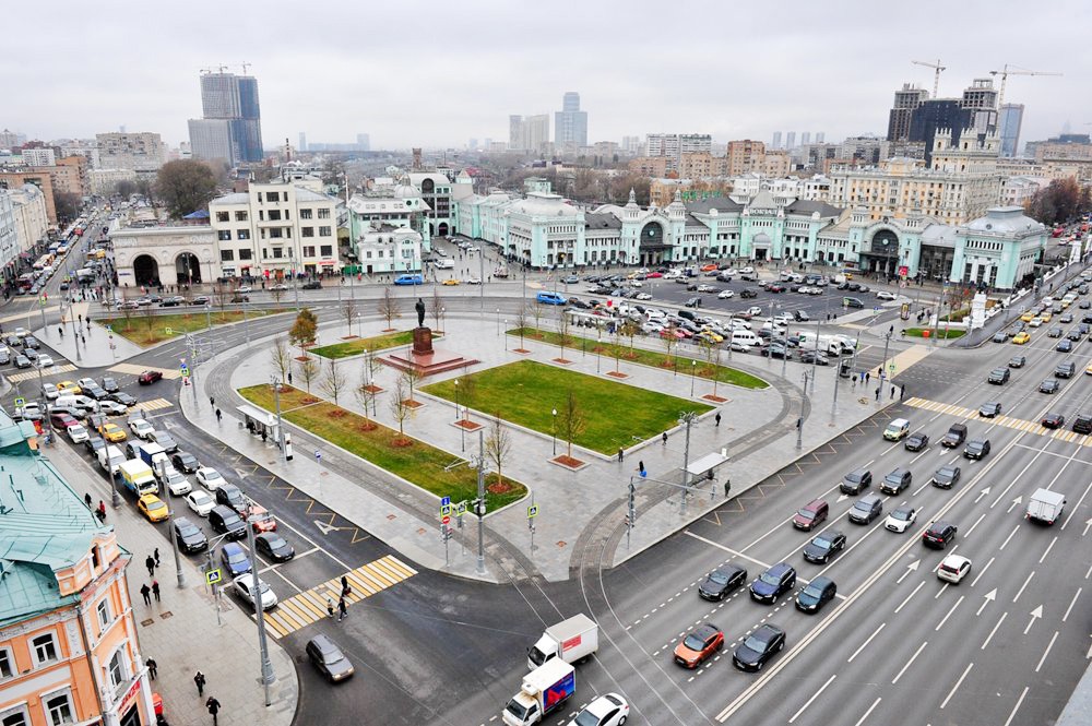Результат реконструкции площади Тверская Застава в рамках программы "Моя улица"