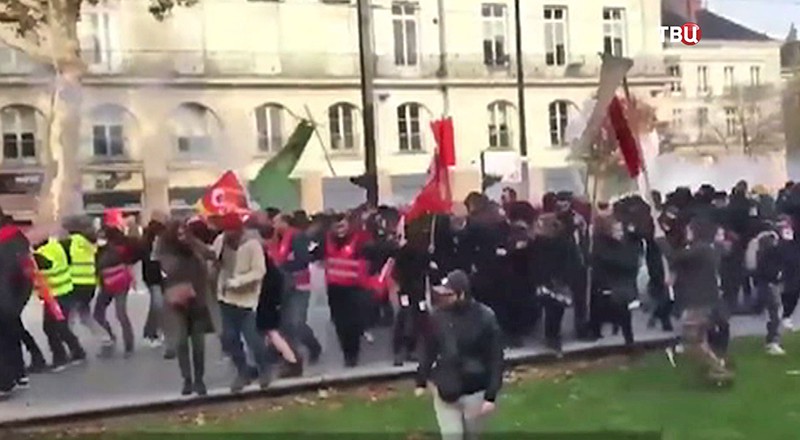 Акция протестов во Франции