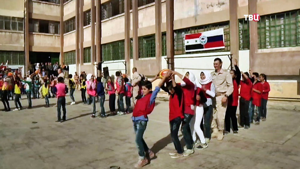 Спортивный праздник для сирийских школьников