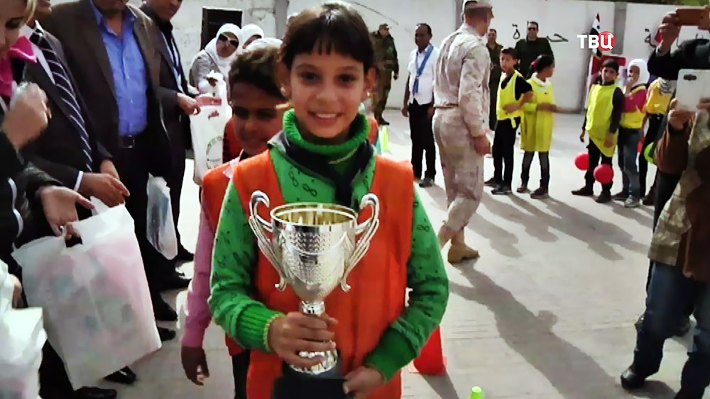 Спортивный праздник для сирийских школьниковкойствий