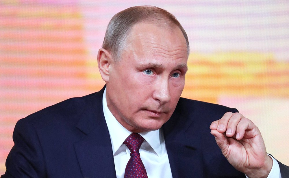 Владимир Путин на большой пресс-конференции